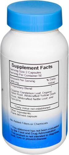 Dr. Christopher'S Original Formulas Herbal Iron Formula 450 Mg. 100 Vegetarian Capsules