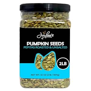 Sunbest Natural Organic Raw Pumpkin Seeds 48 oz (3 lb Bulk Bag) ÃƒÂ¢Ã¢â€šÂ¬Ã¢â‚¬Å“ USDA Organic, Unsalted Shelled Pepita Seeds ÃƒÂ¢Ã¢â€šÂ¬Ã¢â‚¬Å“ Gluten-Free, Non-GMO, Vegan, Kosher
