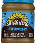 Sunbutter Natural Crunch Sunflower Seed Spread 16 Ounce