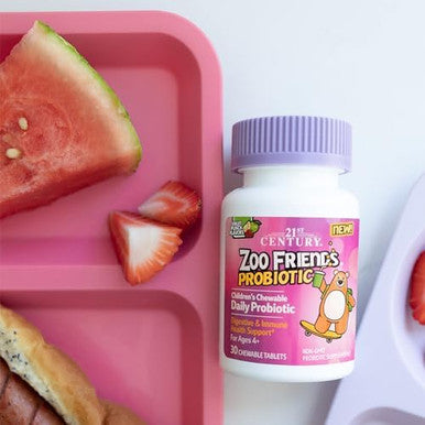 21St Century Zoo Friends Probiotic Chewable Fruit Punch Flavors 30 Count