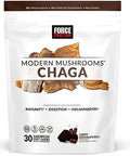 Force Factor Modern Mushrooms Soft Chews Chaga Mushrooms Supplement To Support Immunity Digestion & Gut Health Antioxidants Supplement Delicious Chewy Chocolate Roll Flavor 30 Soft Chews