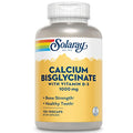 SOLARAY Calcium Bisglycinate Supplement 1000 mg for Women and Men Calcium with Vitamin D3 Bone Strength and Teeth Health Support Chelated Capsules Easy to Digest 120 Veg Cap Count