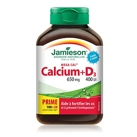 Jamieson Laboratories Mega Cal Calcium W/Vitamin D