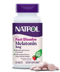 Natrol 3Mg Fast Dissolve Tablets Melatonin Strawberry Flavor
