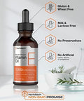 Horbaach Vitamin E Oil 13800 IU 1oz Naturally Sourced Liquid Supplement Vegetarian NonGMO and Gluten Free Formula