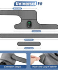 Gvmsor Cordless Knee Brace With Massage And HeatKnee Massager For Pain ReliefKnee Wrap Massager For ArthritisGrey