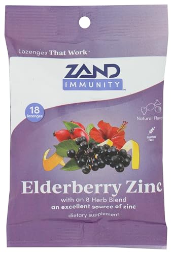 ZAND Elderberry Zinc Lozenges 18 Count