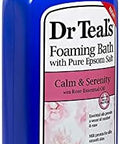 Dr. Teal'S Foaming Bath Variety Set (2 Pack34Oz Ea) - Melatonin Sleep BathCalm & Serenity With Rose Essential Oil -Relieve Stress & Promote A Better Nights Sleep - At Home Spa Kit