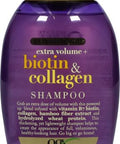Ogx Thick & Full + Biotin Collagen Extra Strength Volumizing Shampoo With Vitamin B7 Hydrolyzed Wheat Protein For Fine Hair. Sulfate- Surfactants Thicker Fuller Hair 13 Fl Oz (Pack Of 2)