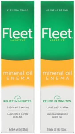 Fleet Laxative Mineral Oil Enema 4.5 Fl Oz (Pack Of 2)