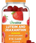 Lifeable Lutein And Zeaxanthin Gummies Great Tasting Lutein And Zeaxanthin Supplements For Eyes Vegan And Non Gmo Eye Health Gummies 60 Count