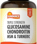 Sundance Glucosamine Chondroitin With Msm And Turmeric 120 Caplets Triple Strength Formula Nongmo & Gluten Supplement