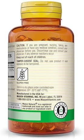 Mason Natural Vitamin D3 50 Mcg (2000 Iu) Supports Overall Health Strengthens Bones And Muscles From Fish Liver Oil 60 Softgels
