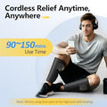 Comfytemp Cordless Calf Massager For Circulation And Pain Relief Fsa Eligible Hsa Portable Leg Compression Massager For Edema Rls Varicose Veins Ideal For Mom Dad Seniors (Fit Calf 13"~18")