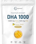 Micro Ingredients Omega 3 Fish Oil Dha Supplements 1000Mg With Epa 500Mg 200 Softgels Lemon Flavored Burpless (Enteric Coated) Deep Sea Fresh Fish Wild Caught From Norwegian Waters Mercury Free