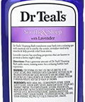 Dr. Teals Pure Epsom Salt Foaming Bath Variety Set (2 Pack 68Oz Total) Soothe & Sleep Lavender & Sleep Bath With Melatonin Essential Oils Relieve Stress Promote Better Sleep
