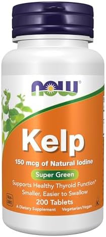 Now Foods Supplements Kelp 150 Mcg Of Natural Iodine Easier To Swallow Tablet Super Green 200 Tablets