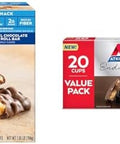 Atkins Caramel Chocolate Nut Roll Snack Bar Protein Snack High In Fiber 2G Sugar 16 Count & Endulge Peanut Butter Cups Dessert Favorite Low Carb 0G Sugar 20 Count