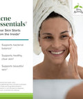 Terry Naturally Acne Essentials Skin Support Supplement For Clear Skin Supplement With Vitamins A C & Zinc Skincare Supplement For Occasional Acne 60 Capsules (60 Servings)