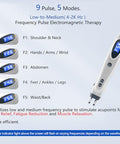 Leawell Electronic Acupuncture Pen Electric Meridian Acupressure Point Tool Massage Pulse Therapy Device For Pain Relief Rechargeable