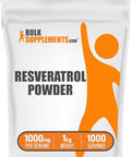 Bulksupplements.Com Resveratrol Powder - Resveratrol Supplement, Polygonum Cuspidatum, Resveratrol 1000Mg - Antioxidant & Gluten Free, 1000Mg Per Serving, 25G (0.88 Oz) (Pack Of 1)