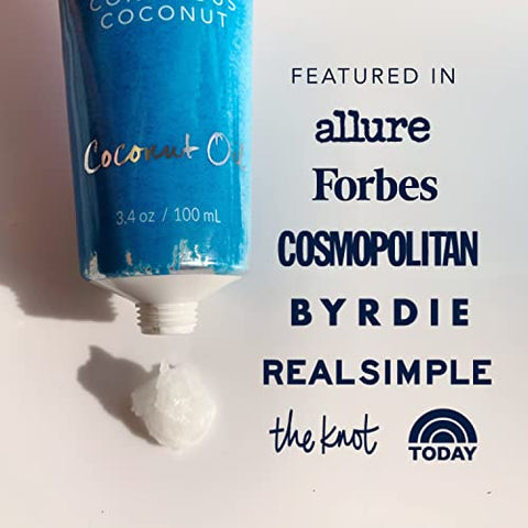 Conscious Coconut Travel-Ready Coconut Oil Tube (3.4 oz) ÃƒÂ¢Ã¢â€šÂ¬Ã¢â‚¬Å“ Organic, Fair Trade, Raw & Centrifuged | TSA-Approved Multipurpose Skin Care