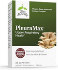 Terry Naturally Pleuramax Upper Respiratory Health Supplement Sourced From Oyster Mushrooms Includes Vitamin C For Immune Support Vegan & Nongmo 30 Capsules (30 Servings) 2 Pack