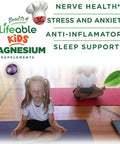 Lifeable Magnesium Gummies For Kids 170Mg Elemental Magnesium From 1420Mg Magnesium Citrate Great Tasting Kids Magnesium Supplement Muscle Support And Stress Relief Chewable 90 Gummies