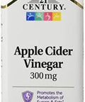 21St Century 300Mg Apple Cider Vinegar Tablets 3 Count