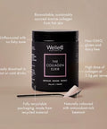 Welleco The Collagen Elixir Marine Collagen Peptides Powder With Hyaluronic Acid Vitamin C Digestive Enzymes & Silica For Skin Hair & Nails Unflavored 4.23 Oz
