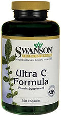 Swanson Vitamin C Formula Immune System Support Skin Cardiovascular Health Antioxidant Supplement 50 mg 250 Capsules (2 Pack)