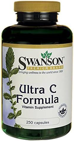 Swanson Vitamin C Formula Immune System Support Skin Cardiovascular Health Antioxidant Supplement 50 mg 250 Capsules (2 Pack)