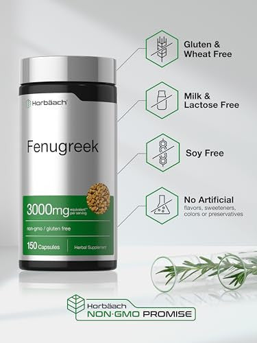 Horbaach Fenugreek Capsules 150 Count