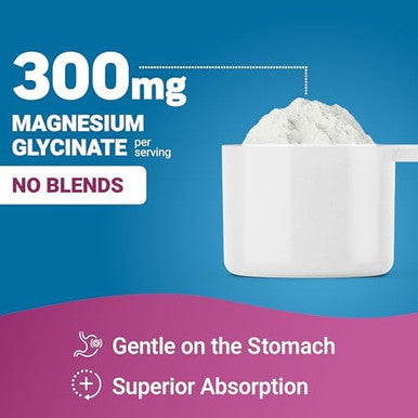 Force Factor Ultimate Magnesium Glycinate Powder 300Mg Support Relaxation & Mood Promote Bone Health Chelated Magnesium Bisglycinate High Absorption Raspberry Lemon 30 Servings