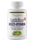 Paradise Herbs Earth's Blend Once Daily Multivitamin with Iron 48 Organic Superfoods Probiotics Antioxidants Vitamins A B12 C D K2 120 Capsules