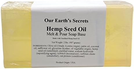 Our Earth's Secrets Hemp Seed - 2 Lbs Melt and Pour Soap Base