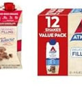 Atkins Creamy Chocolate Meal Size Protein Shake & Milk Chocolate Delight Protein Shake 15G Protein Low Glycemic 2G Net Carb 1G Sugar Keto Friendly 12 Count
