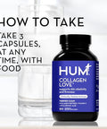Hum Collagen Love Skin Supplement Collagen Peptides W/Hyaluronic Acid & Vitamin C Supports Firm Skin & Helps Minimize Signs Of Aging Skin Supplements For Women And Men (90Count)