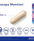 Pure Encapsulations Bacopa monniera 200 mg 180 vcaps