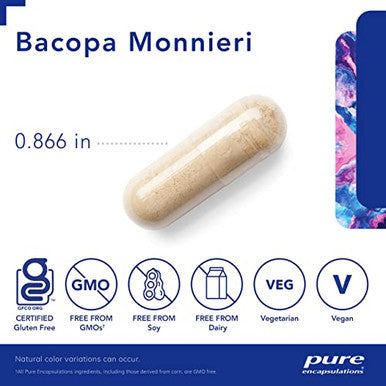 Pure Encapsulations Bacopa monniera 200 mg 180 vcaps