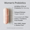 Sports Research Women'S Probiotics With Prebiotics 65 Billion Cfu - Vegan Capsules For Gut Health & Digestive Support Probiotics For Women With Cranberry - Non-Gmo Verified & Gluten Free 30 Count