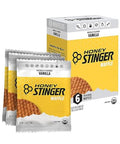Honey Stinger Organic Vanilla Waffle | Energy Stroopwafel for Exercise, Endurance and Performance | Sports Nutrition for Home & Gym, Pre and Post Workout | Box of 6 Waffles, 6.36 Ounce