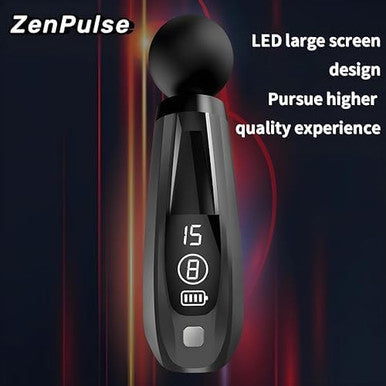 Zenpulse: Deep Tissue Percussion Massage Gun Easy-To-Use Comfortable Light Handheld Personal Massager For Pain Relief Therapy Neck Back Leg Shoulder Quiet Portable Fast Muscle Recovery Relaxation