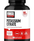 Force Factor Potassium Citrate Potassium Capsules To Support Cardiovascular Health Promote Electrolyte Balance And Boost Hydration Ideal For Athletes 180 Vegetable Capsules