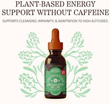 Herbs Etc. ChlorOxygen Chlorophyll Concentrate Mint Alcohol Free Liquid Extract Liquid Chlorophyll Drops