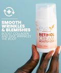 Eva Naturals Antiaging Retinol Cream Day & Night Moisturizer With Hyaluronic Acid & Vitamin E Reduces Fine Lines & Dark Spots (2 Oz)