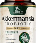 Akkermansia Probiotic, Inulin Prebiotic Fiber, Glp-1 Probiotic - Support Glp-1 Production, Akkermansia Muciniphila Probiotic Supplement For Digestive & Gut Health Support For Women & Men, 60 Capsules