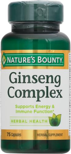 Nature's Bounty Ginseng With Royal Jelly 75 Capsules