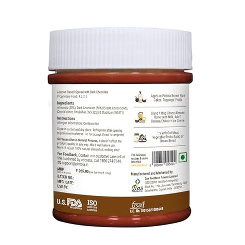 Pintola Almond Choco Spread (Crunchy) (200g)