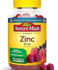 Nature Made Extra Strength Zinc Supplements 30 Mg, Dietary Supplement For Immune Health And Antioxidant Support, 60 Zinc Gummies, 30 Day Supply